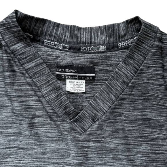 BC Ethic Grey/Black Long-Sleeve Top | Size XL - Picture 3 of 3